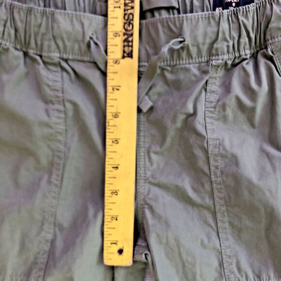Superdry Low Rise Wide Leg Cargo Pants Womens Size 28x32 Khaki Olive Baggy Loose - Picture 12 of 16